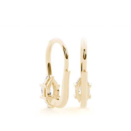 Solitär-Ohrringe mit Hebelverschluss