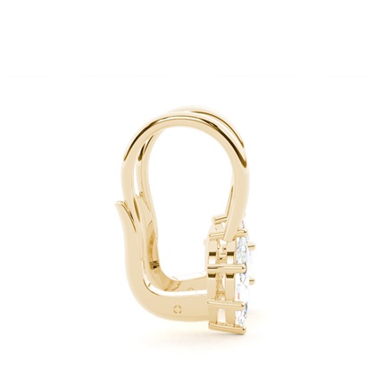 Solitär-Ohrringe mit Hebelverschluss