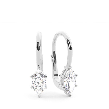 Marquise Cut Diamond Earrings 
