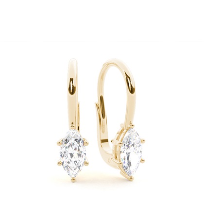 Yellow Gold Diamond Earrings