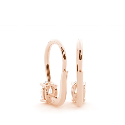 Solitär-Ohrringe mit Hebelverschluss