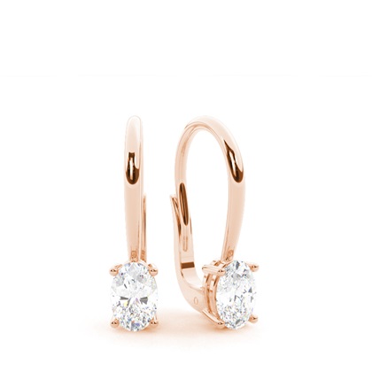 Rose Gold Diamond Earrings