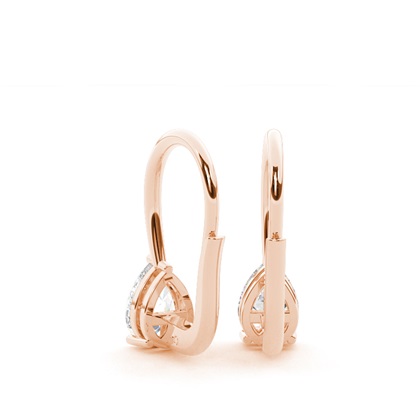 Solitär-Ohrringe mit Hebelverschluss