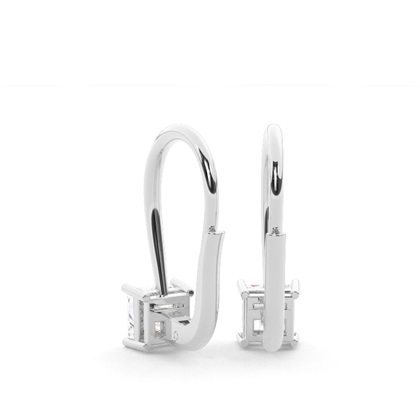 Solitär-Ohrringe mit Hebelverschluss