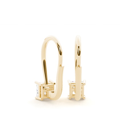 Solitär-Ohrringe mit Hebelverschluss