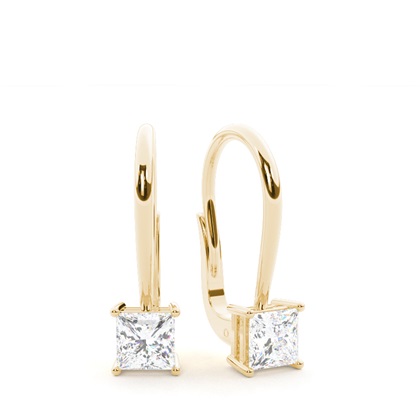 Princess Cut Diamond Earrings 