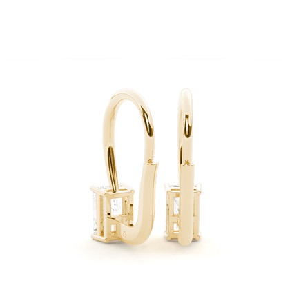 Solitär-Ohrringe mit Hebelverschluss