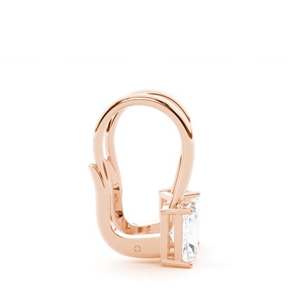 Solitär-Ohrringe mit Hebelverschluss