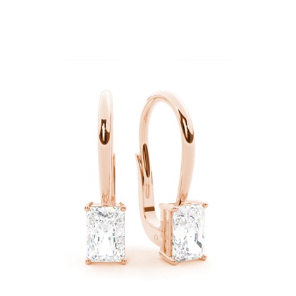 Rose Gold Diamond Earrings