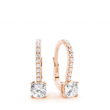 Cushion Cut Diamond Earrings
