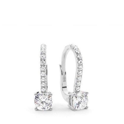 Cushion Cut Diamond Earrings