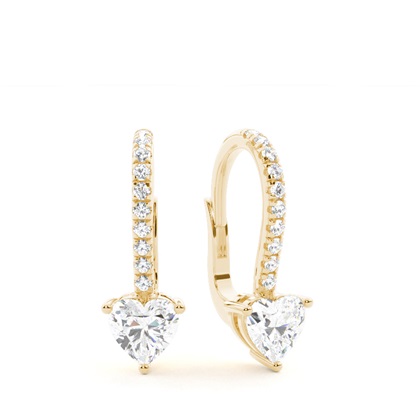 Yellow Gold Diamond Earrings
