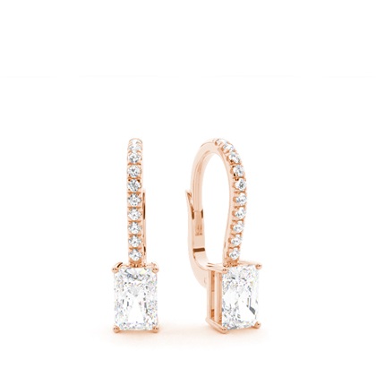 Rose Gold Diamond Earrings