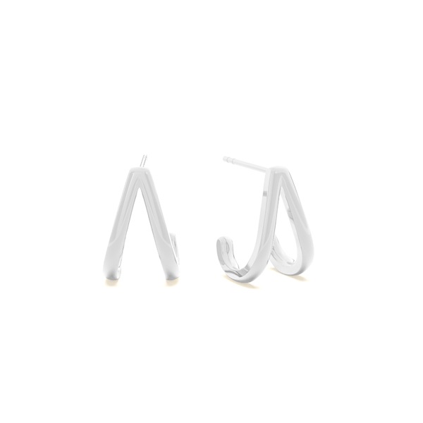 Split half hoop earring