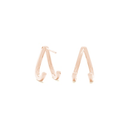 Rose Gold Diamond Earrings