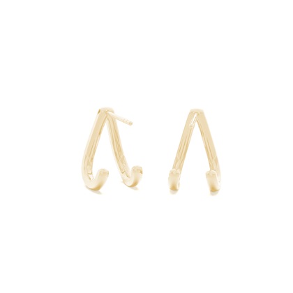 Yellow Gold Diamond Earrings