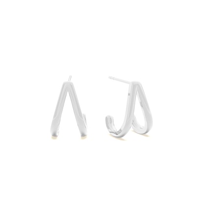 Split half hoop earring