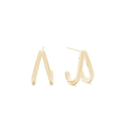 Yellow Gold Diamond Earrings