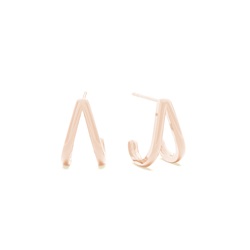 Split half hoop earring