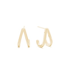 Split half hoop earring