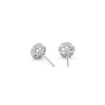 Round Cut Diamond Earrings