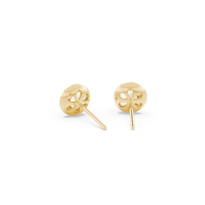 Yellow Gold Diamond Earrings