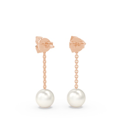 Florale Süßwasserperlen Ohrhänger