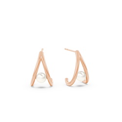 Freshwater Pearl Split Stud Earrings
