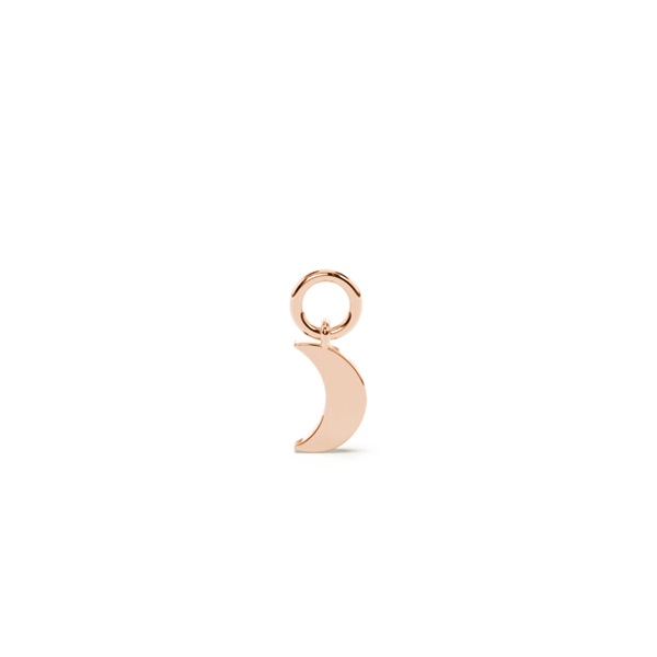 Cresent Moon Hoop Earring Charm