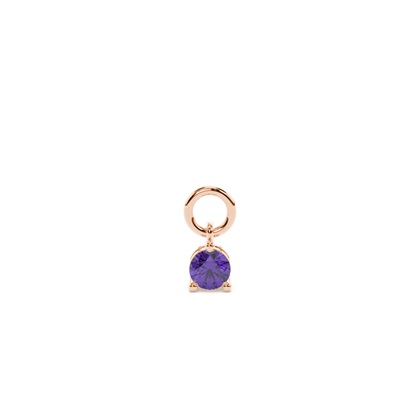 Rose Gold Earring charms Diamond Earrings