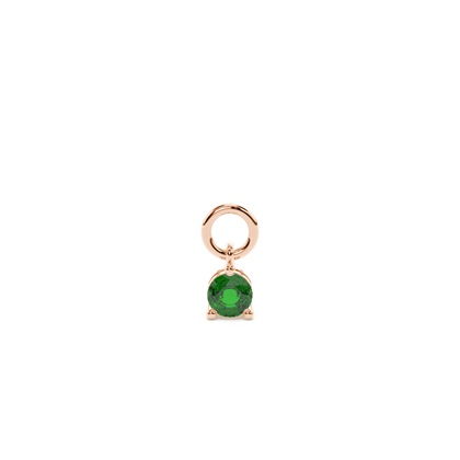 Rose Gold Earring charms Diamond Earrings
