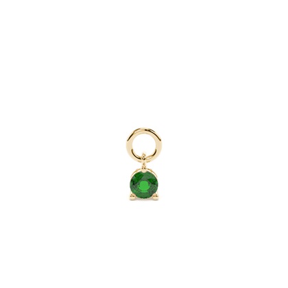 Yellow Gold Earring charms Diamond Earrings