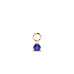 Sapphire Prong Set Hoop Earrings Charm
