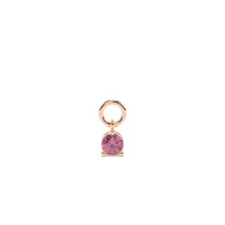 Tourmaline Prong Set Hoop Earrings Charm