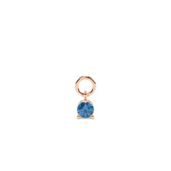 Topaz Prong Set Hoop Earrings Charm
