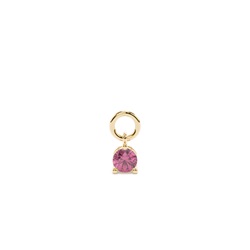 Tourmaline Prong Set Hoop Earrings Charm