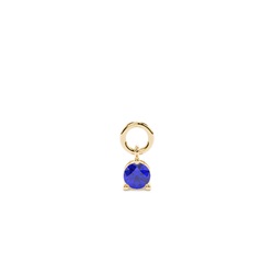 Tanzanite Prong Set Hoop Earrings Charm