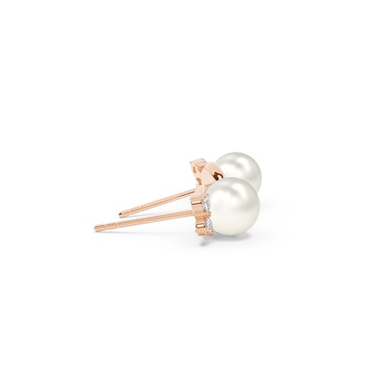 Süßwasserperlen Ohrstecker Im Streulook