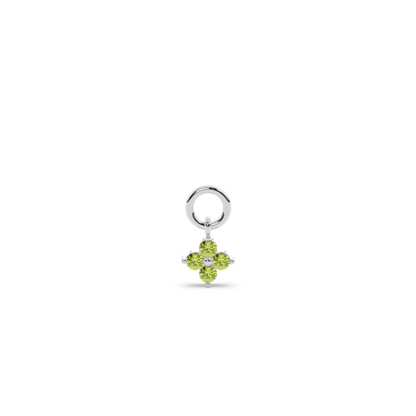 Peridot Cluster Hoop Earring Charm