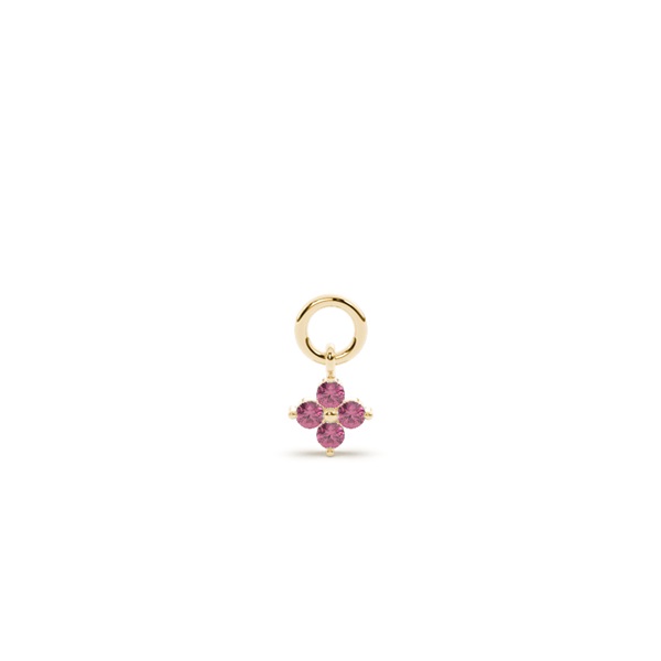 Tourmaline Cluster Hoop Earring Charm