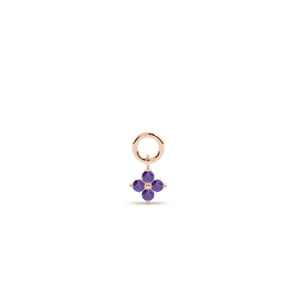 Rose Gold Earring charms Diamond Earrings