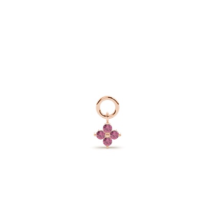Tourmaline Cluster Hoop Earring Charm