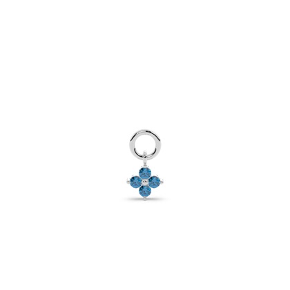 Topaz Cluster Hoop Earring Charm