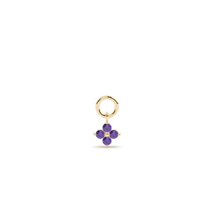 Yellow Gold Earring charms Diamond Earrings