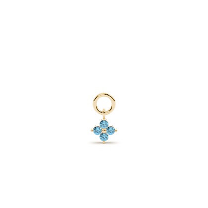 Yellow Gold Earring charms Diamond Earrings