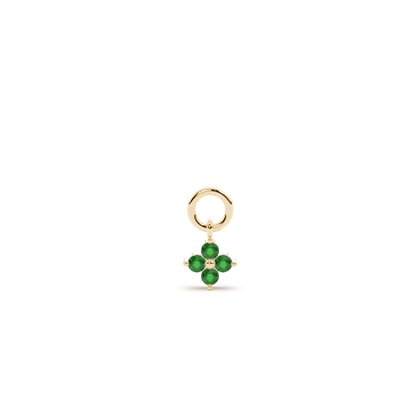 Yellow Gold Earring charms Diamond Earrings