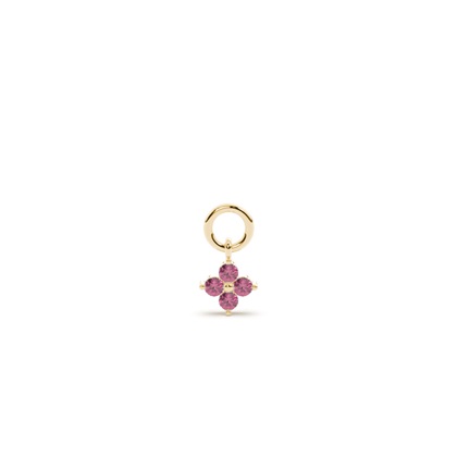 Tourmaline Cluster Hoop Earring Charm