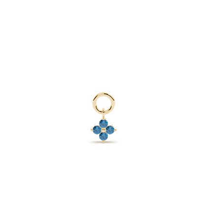 Yellow Gold Earring charms Diamond Earrings