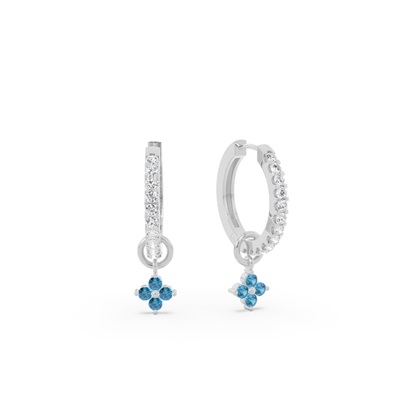 Platinum Diamond Earrings Gemstones
