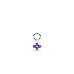 Amethyst Cluster Creolen Ohrring Anhänger
